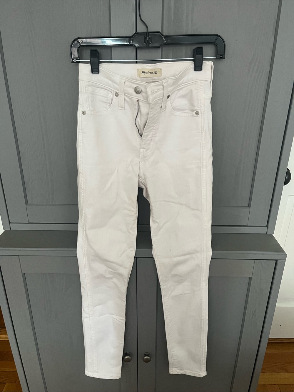 Madewell White Jeans 10" High-Rise Skinny – Size 24P Petite